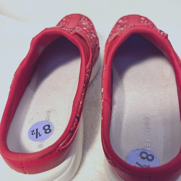 Easy Spirit Travel Time Leather/Textile Clog Slip On Shoes-Women's-Bandana-Comfy - Picture 5 of 14